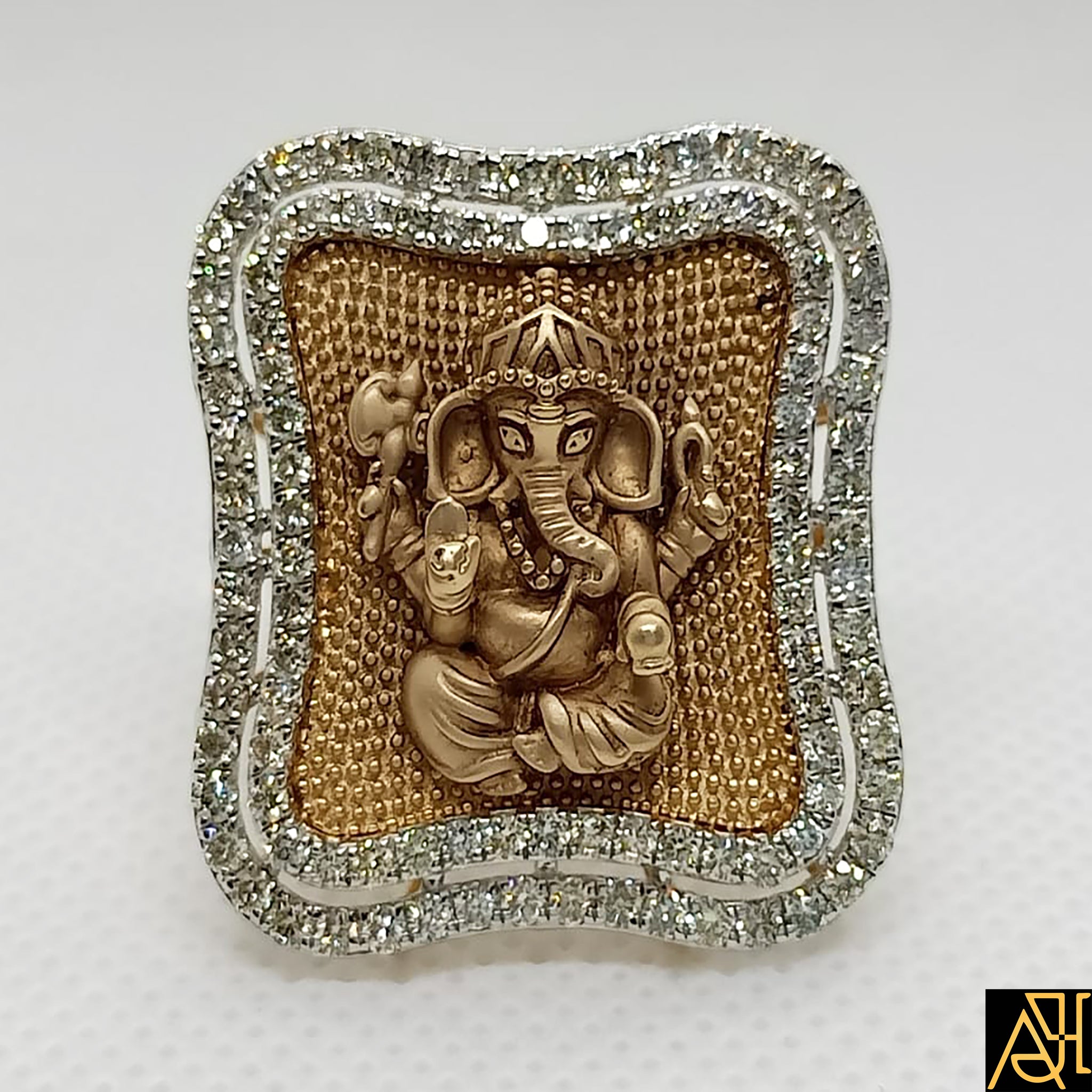 Buy quality 925 Sterling Silver Ganesh Gents Ring in Ahmedabad